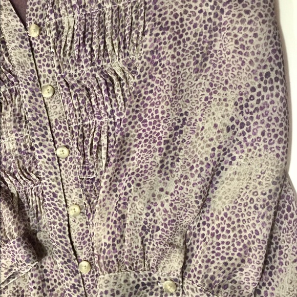 LADIES COLDWATER CREEK CHIFFON BLOUSE - Picture 10 of 12